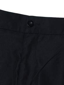 Yemwry Pantalones casuales de hombre de pierna recta con pliegues de unicolor, con un corte elegante, adecuados para varios estilos, una opción ideal para crear un look cotidiano sencillo pero elegante