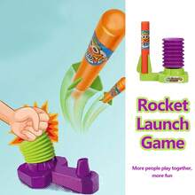 Rocket Launcher For Kids Fun Mini Hand Pump Launch Toy Foam Air Rockets Outdoor Home Game Educational STEM Toys Boy Girl Gifts - Green & Purple - View 4
