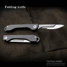 Carbon Fiber Utility Knife Multi-Function Portable Pocket EDC Cutting Fruit Carving Paper Tape Protective Oil