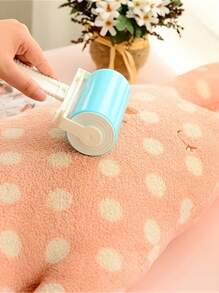 1/2pcs Reusable Lint Roller Clothes Sticky Dust Remover Brush, Washable Fabric Cleaner For Pet Hair, Lint, Dust