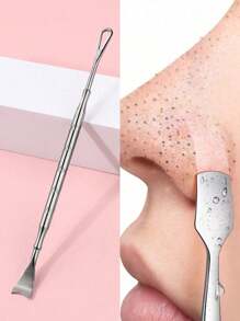 1pc,Blackhead Remover Tool Set, Comedone Extractor Kit, Double-Sided Pimple Popper Tool.Facial Acne Needle, Suitable For Face Skin Cleaning Face Clean,Facial Brush,Bag,Organizer,Storage