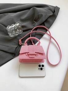 Fashionable High-Quality Pouch Small Square Bag, New Solid Color Versatile Handbag For Women - Multicolor - View 11