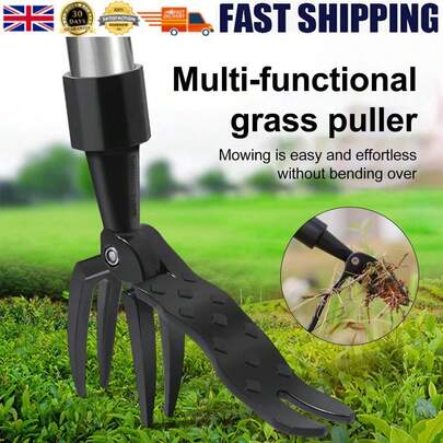 NetHong 1pc Manual Stand Up Weeder Puller We Ed Claw Grass Root Remover Killer Garden Tool UK