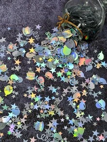 Giấy vụn trang trí hình tròn chấm bi 15g/30g/50g, thích hợp cho bàn tiệc màu bạc sáng bóng, giấy vụn chúc mừng sinh nhật, phù hợp cho tiệc sinh nhật/kỷ niệm theo chủ đề vũ trường. - Nhiều màu - Xem 10