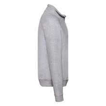 Fruit of the Loom Mens Classic Zip Neck Sweatshirt (Heather Grey) - Grey - View 3