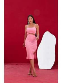 Anaruga Dress: Elegance And Style In Every Curve (34 To 44)  2025 - Pink - View 2