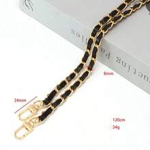120cm/47.24inch Long PU Chain Strap For Crossbody Shoulder Bag, DIY Shoulder Bag Chain For Women Accessories, Suitable As A Replacement For Shoulder & Crossbody Bags, DIY Wallet Making