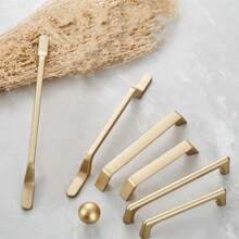 1 Pc Modern Simple Gold Cabinet Drawer Handle Nordic Shoes Cabinet Handle Wardrobe Door Single Hole Handle Furniture Hardware Accessories