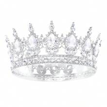 Kit de fiesta de cumpleaños con rhinestones, corona de oro tipo tiara, faja de "Reina de Cumpleaños" para mujeres, accesorios para el cabello de feliz cumpleaños, regalos para baile de promoción, decoraciones