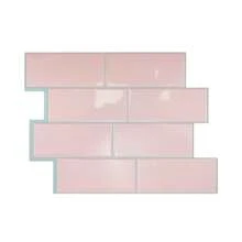 4/10/20 piezas Sencillos adhesivos de pared con apariencia de ladrillo 3D imitación de mármol - Azulejos autoadhesivos a prueba de aceite y humedad, aptos para salpicaderos/renovación de paredes/decoración de baños y comedores