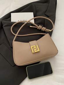 小包包女士腋下包2025新款休闲女包简约时尚女士洋气单肩斜挎包小方包 - 卡其色 - 查看 8