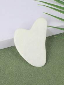1pc Jade Gua Sha Massage Tool - Traditional Anti-Aging Gua Sha Tool - Natural Stone Gua Sha - Achieve Smooth, Supple Skin - Multicolor - View 16