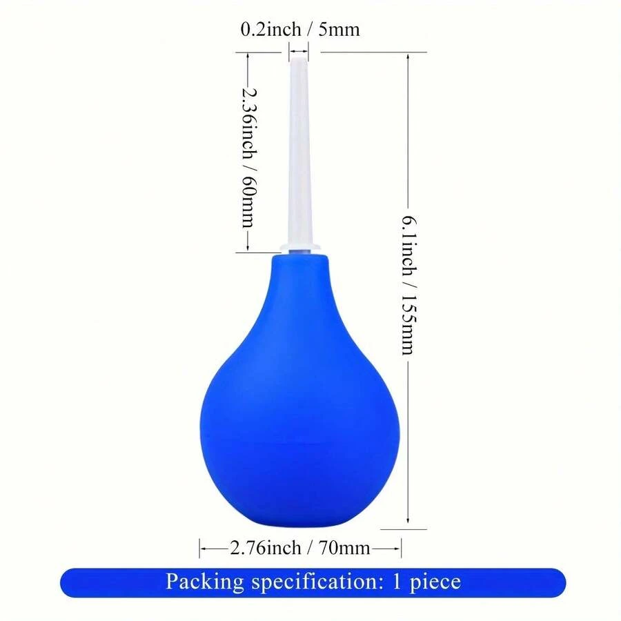 1 pieza Pera de silicona femenina para limpieza y higiene íntima - Multicolor - Ver 1