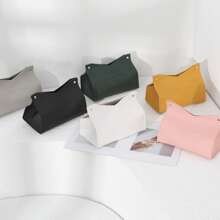 1pc Leather Tissue Box Waterproof Kitchen Accessories,Decorative Tissue Box,Napkin Holder For Table,Tissue Box Bathroom
