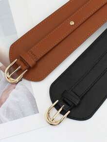 1pc Single-Buckle Women's Waist Belt For Dress, Daily Wear - Casual Belts - View 3