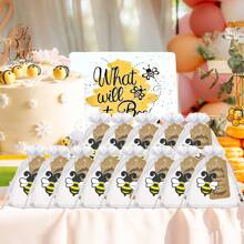 30 Pack Party Dekorationen für Gäste, 10 Bienen Schlüsselanhänger, 10 Tags und 10 Geschenktüten für "Mommy to Bee", Bienen Babyparty, Geburtstag, Glücklicher Bienentag, Queen Bee Party