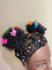 1pc Girls Cute Hair Bun Decorative Hair Scrunchie Accessory For Adding Volume