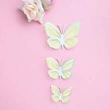 3Pcs Butterfly Cake Topper Cakes Decoration Simulation Butterfly Wedding Crafts Party Decoration DIY Home Wall Stickers - Multicolor - View 19