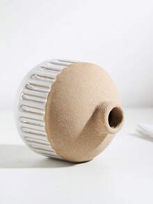 Set de 8 botellas de cerámica vintage con relieve para aceites esenciales, decoración de sobremesa para la sala de estar, entrada y mesita de noche