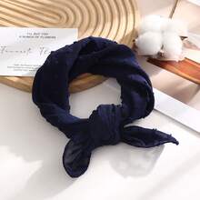 1pc Casual Polyester Fiber Anti-Pilling & Wrinkle Scarf, Suitable For All Seasons - Multicolor - View 6