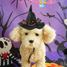 Dog Halloween Hat Cute Pumpkin/Bat Cat Witch Hat Pet Headwear For Party Cosplay Costume Accessory