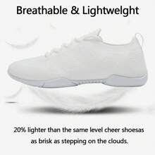 Girls Breathable Cheer Shoes Flexible Cheer Shoes For Tumbling Cheerleading Shoes For Gymnastics