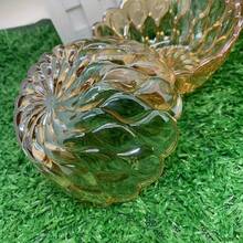 1 pieza Tazón de ensalada de vidrio con estampado floral, 400 ml Tazón transparente, Apto para ensalada, café, leche, postre, fruta, dulces, pasteles, aperitivos del hogar, condimentos, utensilios de cocina