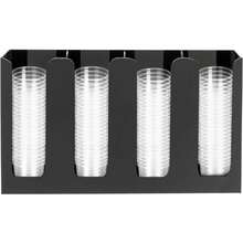 HOHOBLA Paper Cup Dispenser, Lid Storage Organizer Holder Acrylic Sauce Cup Dispenser 4 Compartments Countertop Sauce Restaurant Supplies For Party Kitchen Supplies (Black) Home Bathroom Decor Summer Back To School - Black - View 5