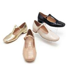 Women's Adjustable Buckle Casual Flat Loafers - Black - View 2