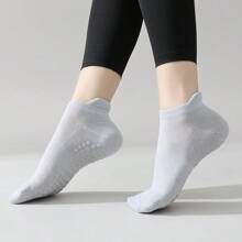 1/3 Pairs Of Women's Summer Yoga Socks, Mesh Breathable Thin Silicone Non-Slip Sports Socks, Indoor Floor Boat Socks, Suitable For Fitness Pilates Non-Slip Socks.