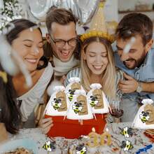 30 Pack Party Dekorationen für Gäste, 10 Bienen Schlüsselanhänger, 10 Tags und 10 Geschenktüten für "Mommy to Bee", Bienen Babyparty, Geburtstag, Glücklicher Bienentag, Queen Bee Party