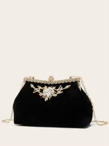 Conjunto de joyas de mujer con cristales de aspecto brillante, lujoso conjunto de joyas con cristales de agua que incluye collar, aretes y pulsera. Bolso de fiesta suave con cristales tallados. Bolso de mujer de fiesta personalizado para novia y boda, bolso elegante y brillante.