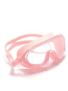 3 件/套全新高清大框成人游泳镜，防雾，UV400 防护，柔软硅胶护眼，不紧绷，适合户外游泳、海滩度假、健身房训练 - 粉色 - 查看 5