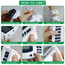 TENS Muscle Stimulator Electric Pulse Body Massager, Multi-Function Massage Device With 16 Electrode Pads - Multicolor - View 8