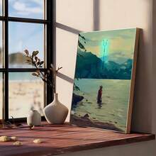 1 件现代卡通 P 珀西·杰克逊海报帆布画俱乐部酒吧纸质复古海报墙壁艺术画卧室书房贴纸无框架 - 彩色 - 查看 13