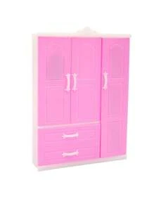 Set de muebles y accesorios de casa de muñecas que incluye ropa, bolsos y zapatos para jugar con muñecas