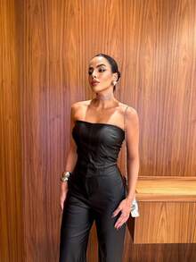 **Artesian Women's Set, In Leatherette – Elegance And Sophistication** - 黑色 - 查看 3