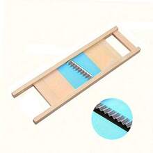 1 pieza Cortador de patatas, accesorio de cuchilla cortante ondulada para verduras - Amarillo - Ver 5