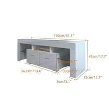 LED Lights TV Stand For 60 Inch TV Entertainment Center Cabinet For Living Room - 1 - View 6