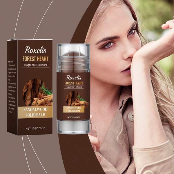 Sandalwood Solid Balm,15g, Natural Light Fragrance, Refreshing And Lasting Daily Dating Charm, Portable Solid Balm