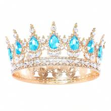 Kit de fiesta de cumpleaños con rhinestones, corona de oro tipo tiara, faja de "Reina de Cumpleaños" para mujeres, accesorios para el cabello de feliz cumpleaños, regalos para baile de promoción, decoraciones
