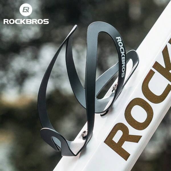 ROCKBROS Soporte para bicicleta con diseño de cisne y tetera, estructura de aleación de aluminio resistente a los arañazos, disponible en 4 colores