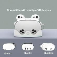 iplay VR Charging Dock For Quest2/3/3S Fast Charging Station For VR Headset And Controllers With RGB Light Effect And Typ-C Charging Cable -White