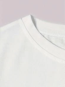 3pcs Women's Plus Size Ess Elegance Elastic Solid Color Short Sleeve Round Neck Breathable Fitted Sports T-Shirt - Multicolor - View 7