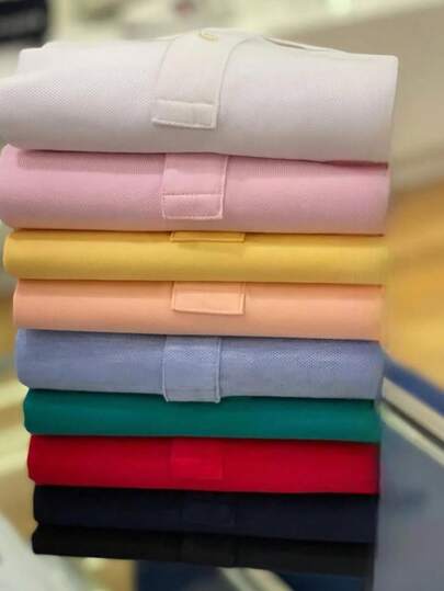 Kit 3 Polo Camiseta TH Básica Algodão Bordado Original