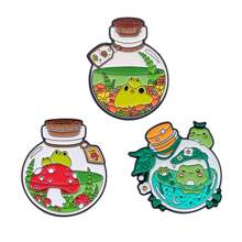 3pcs/Set Cute Funny Enamel Pin Lapel Pins Badges On Backpack Women's Brooch Clothes Gift Jewelry Fashion Accessories