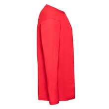 Fruit of the Loom Mens Valueweight LongSleeved TShirt (Red) - 紅色 - 查看 3
