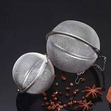 1pc/3pcs, Stainless Steel Seasoning Ball, Tea Infuser, Stew Seasoning Box, Suitable For Herbs, Spices, Seasonings And Wine, Rust-Proof And Easy To Use, Tea Filter Back To School - Multicolor - View 8