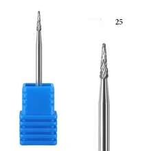 1件专业美甲钻头，钨钢指甲锉，适用于电动打磨机，带指甲抛光头的修甲工具