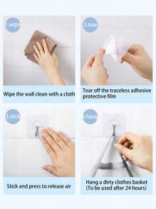 1/2/4pcs Foldable Wall-Mounted Laundry Hamper Clothes Dirty Laundry Hamper Hanging Laundry Hamper Suitable For Bathroom Bedroom